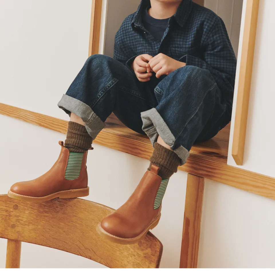 Angulus Classic Chelsea Boot bottine enfant en cuir