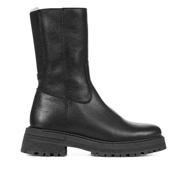 Angulus bottines montantes en cuir à élastique et zip