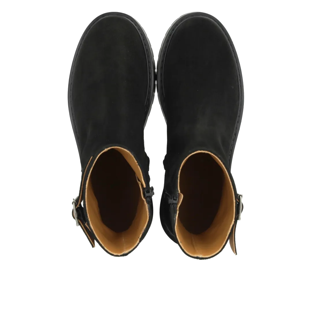 Angulus botte cuir enfant zip boucle décorative