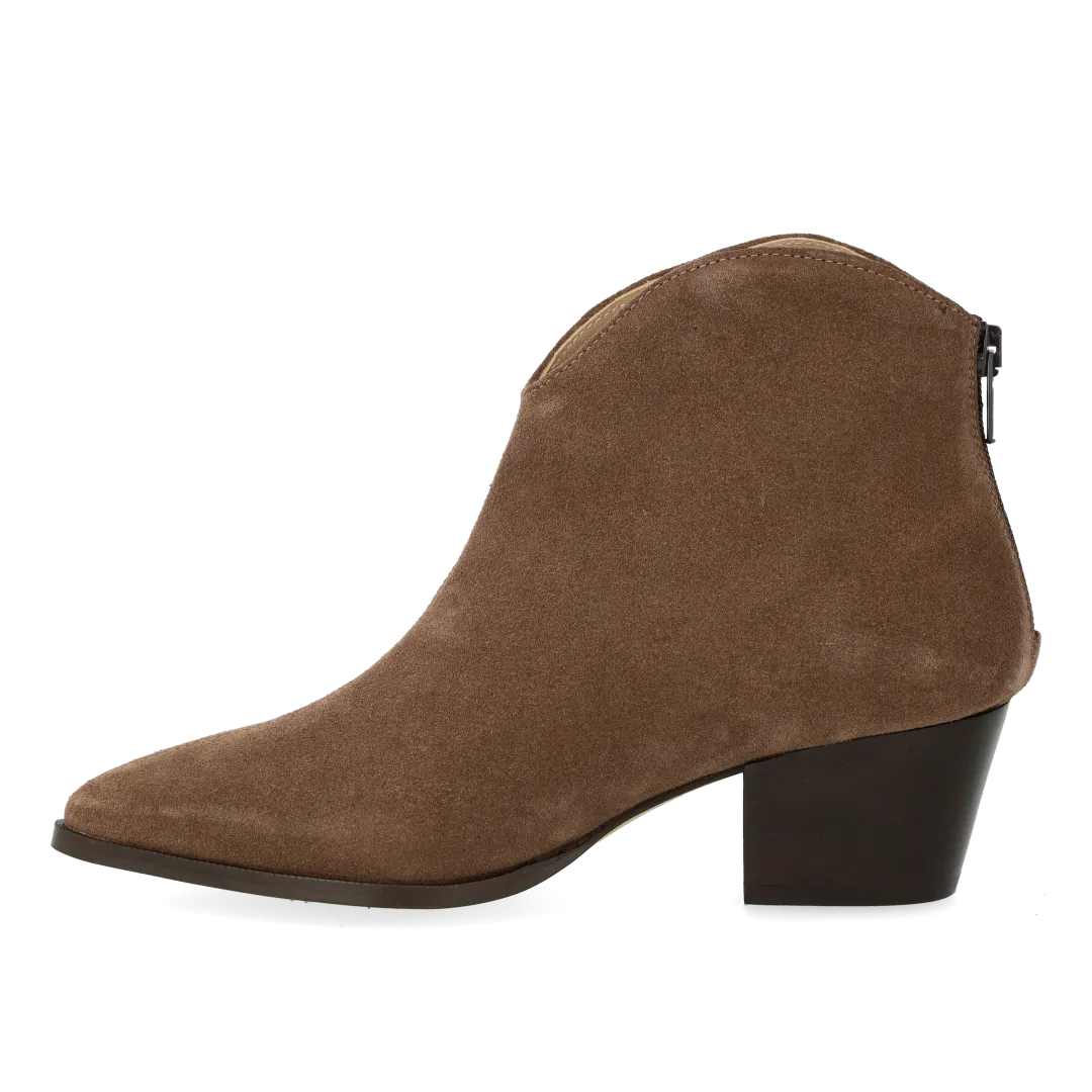 Angulus bottine cuir talon 5 cm zip