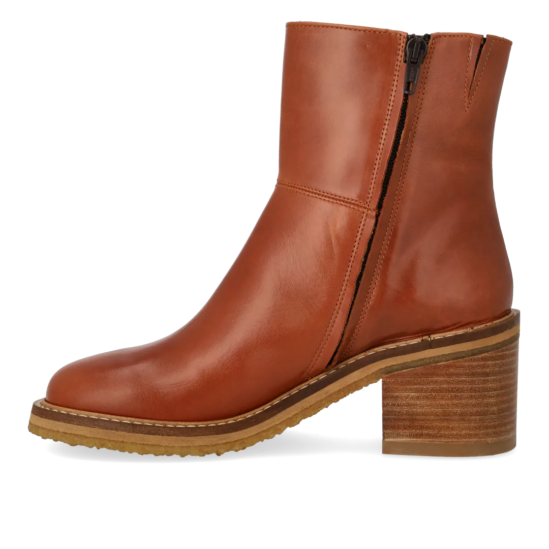 Angulus bottines à talon carré avec fermeture éclair