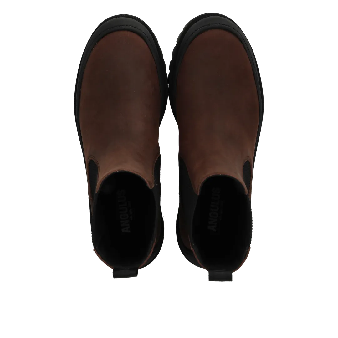 Angulus Chelsea Boot Nubuck Femme Semelle Crantée
