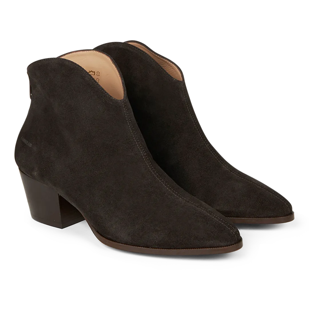 Angulus bottine talon 5 cm cuir zip