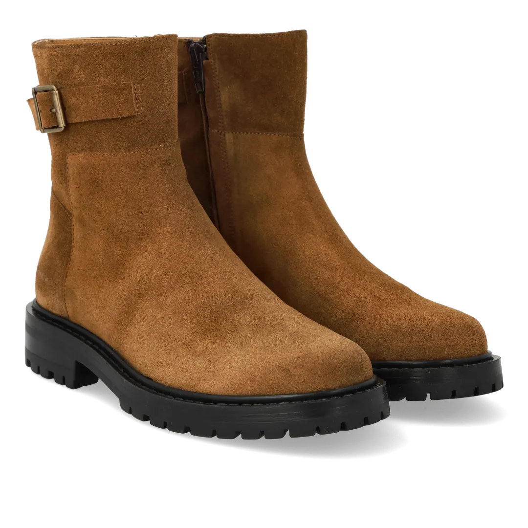 Angulus bottines à boucle décorative en cuir