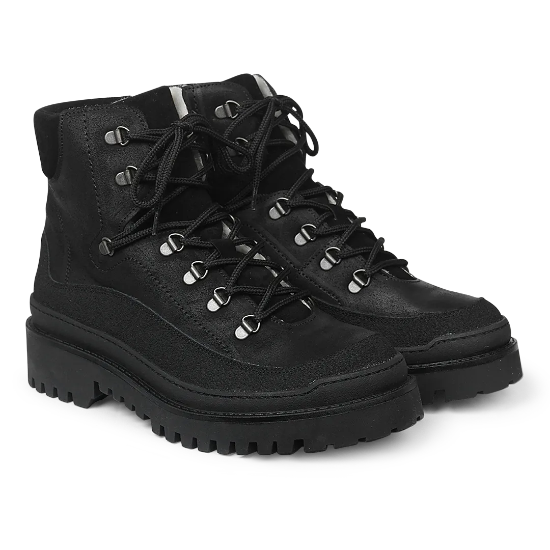 Angulus bottine à lacets doublure laine cuir