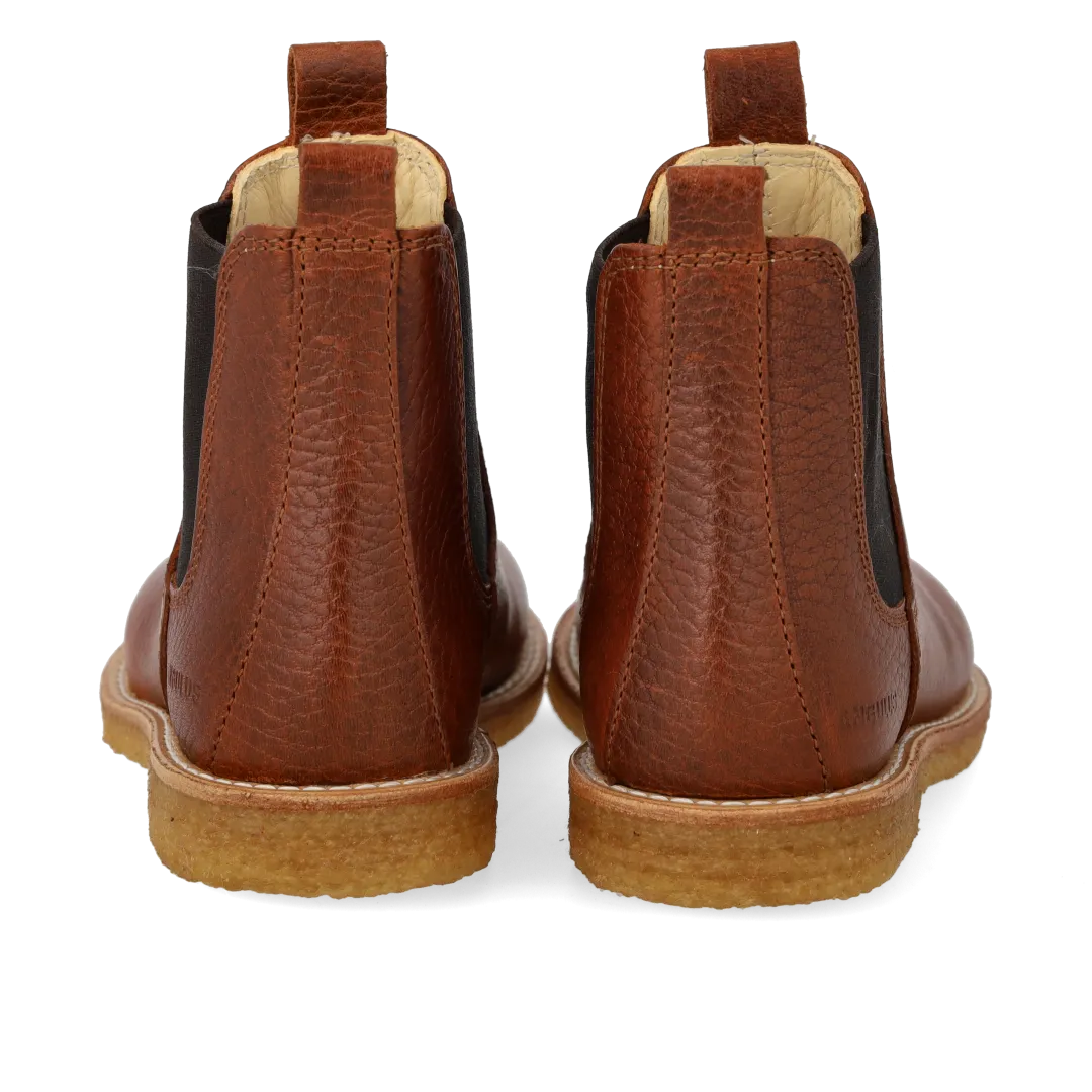 Angulus chelsea boots cuir enfant semelle crêpe