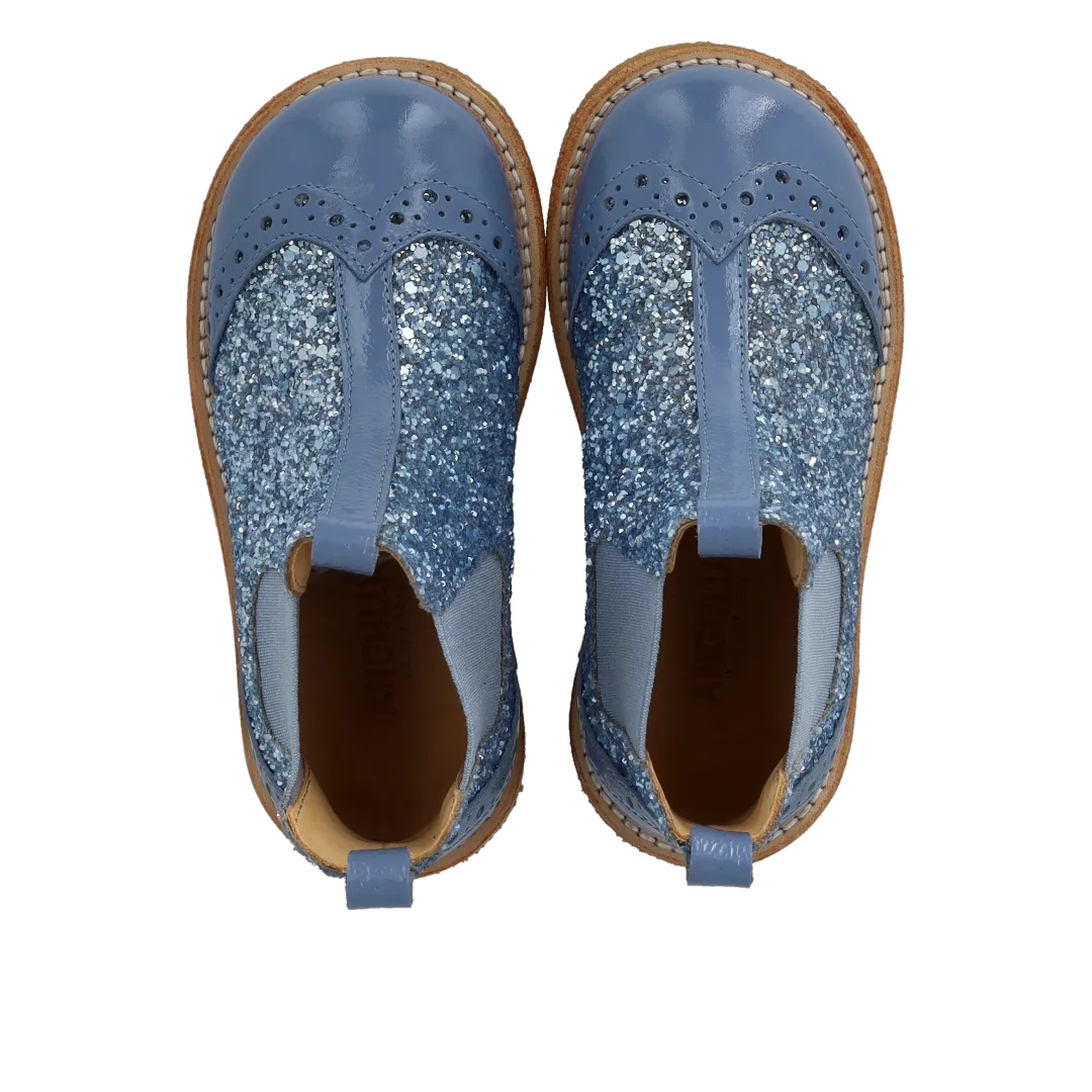 Angulus Chelsea boot with brogue perforation bottines Chelsea brogue cuir