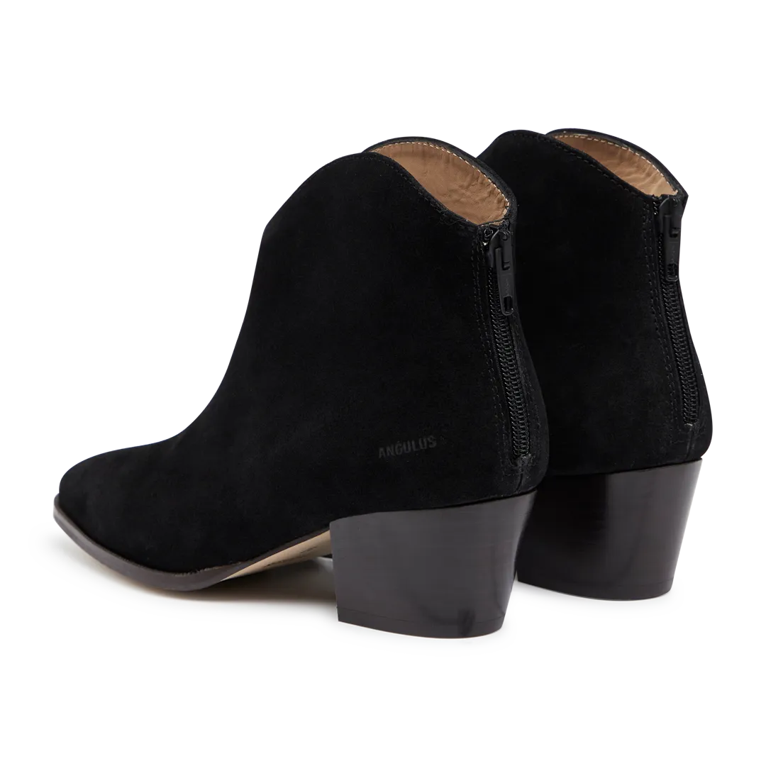 Angulus bottines cuir talon 5 cm bout amande