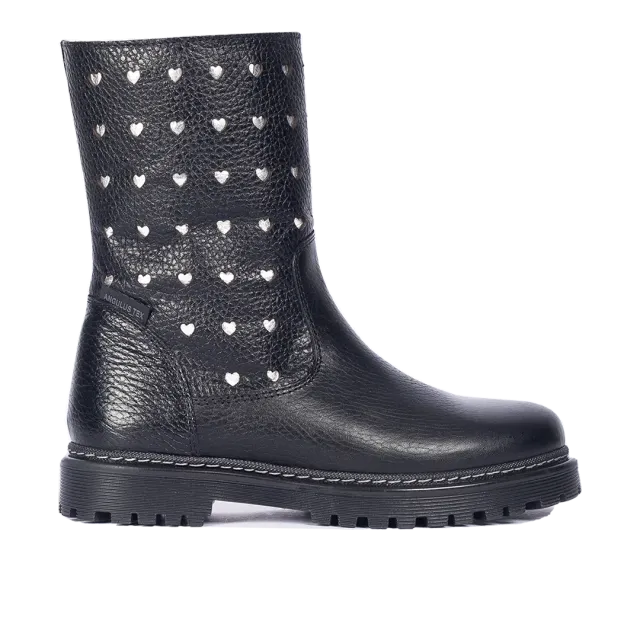 Angulus TEX Bottines Cœurs Argentés Imperméables