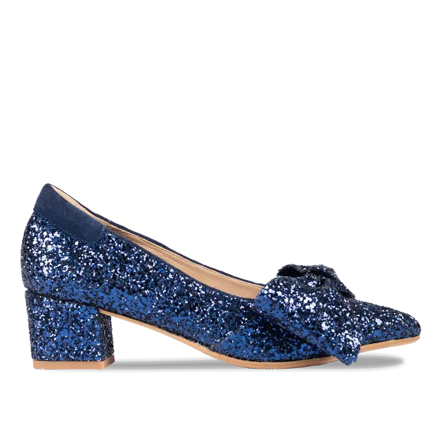 Angulus escarpin paillettes nœud talon 5 cm