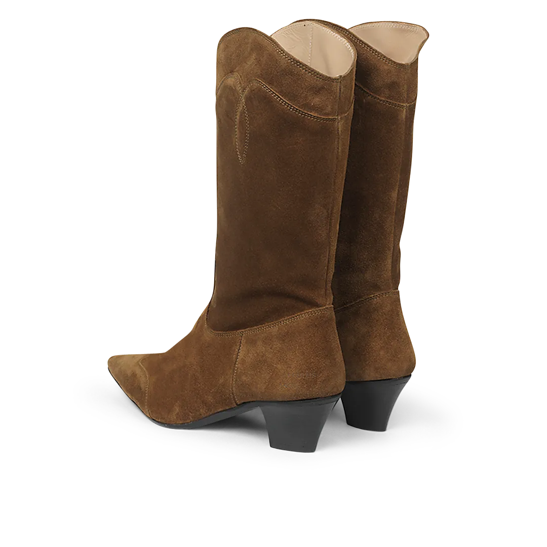 Angulus Cowboy bottines à fermeture éclair en cuir