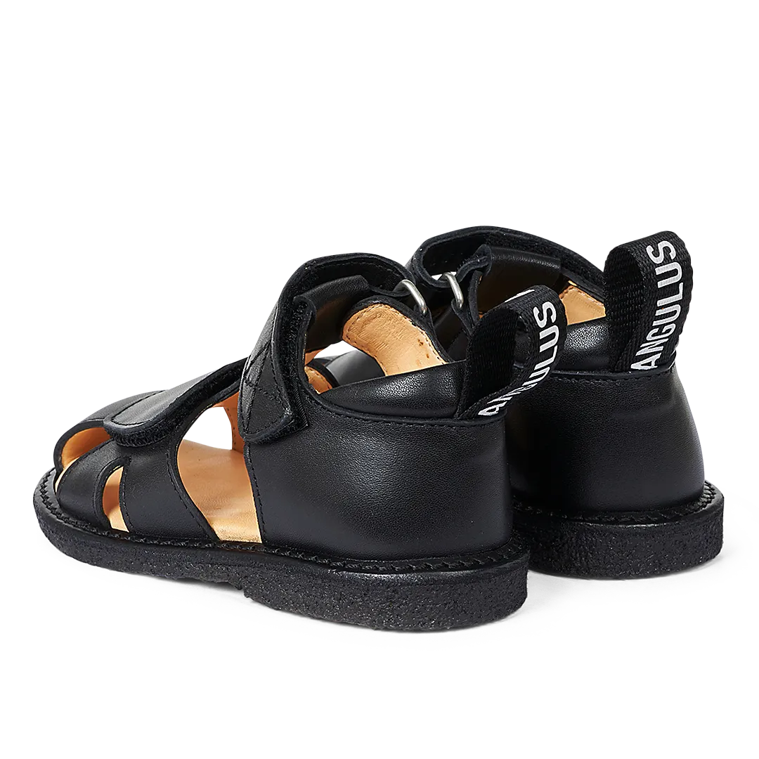 Angulus sandale bébé cuir scratch logo