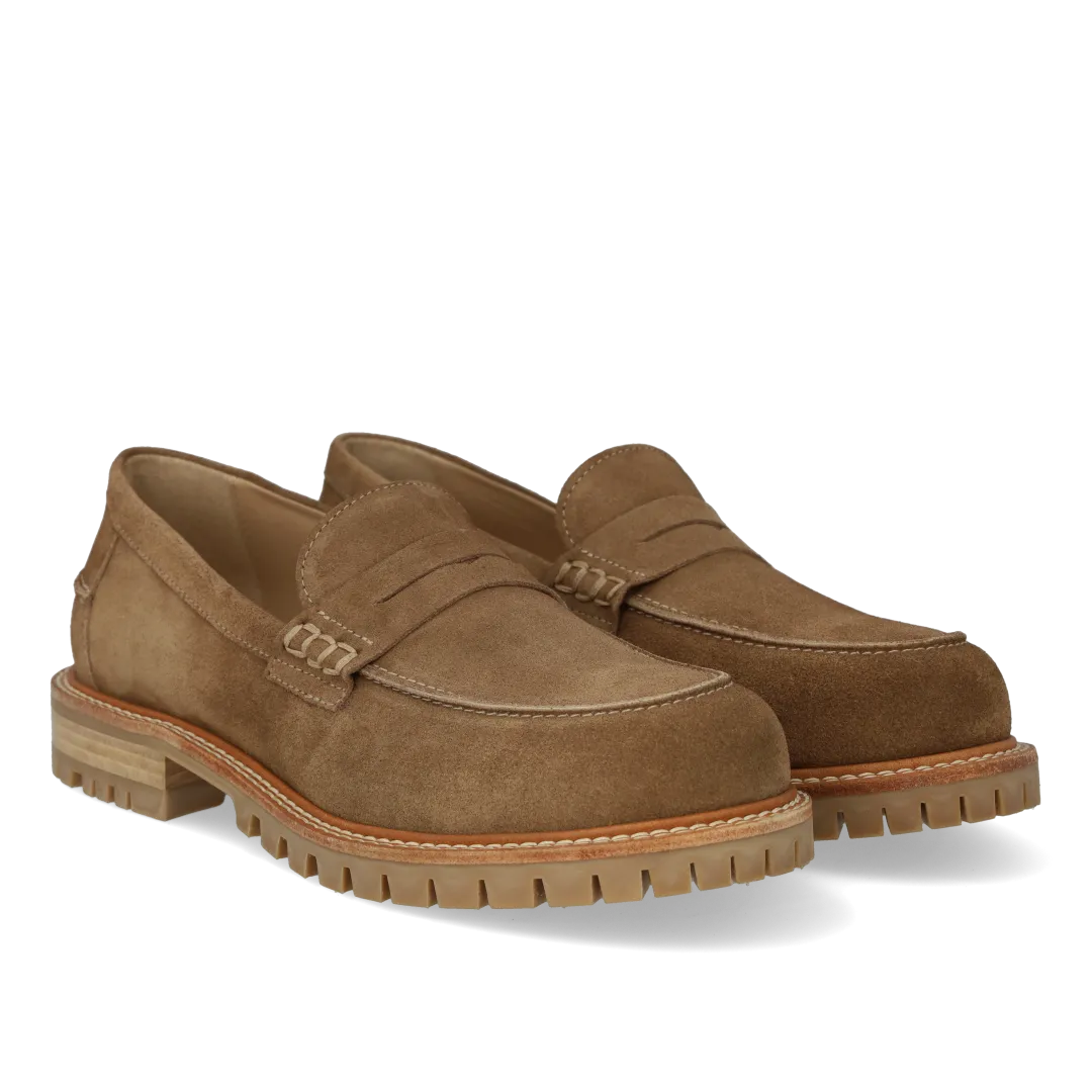 Angulus mocassin penny semelle track cuir