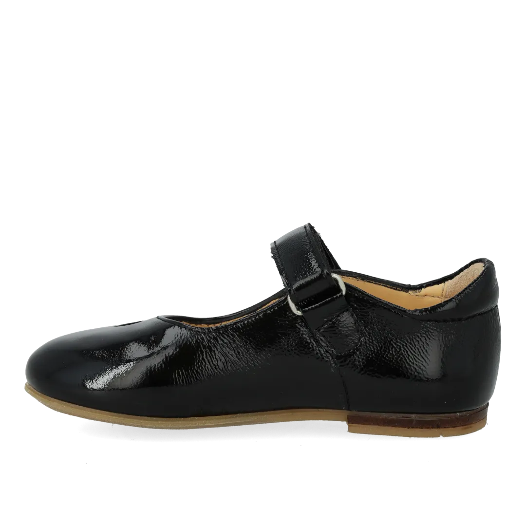 Angulus ballerine cœur cuir enfant velcro