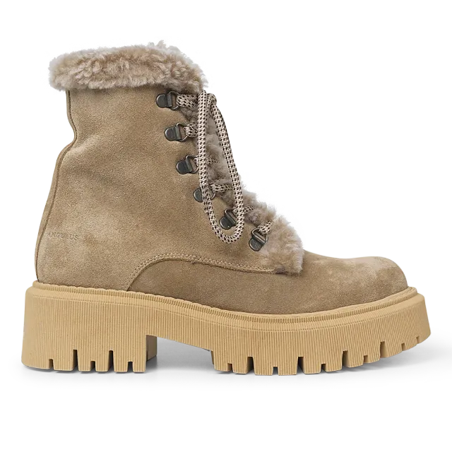 Angulus Chunky lace-up boot bottine à lacets laine mérinos