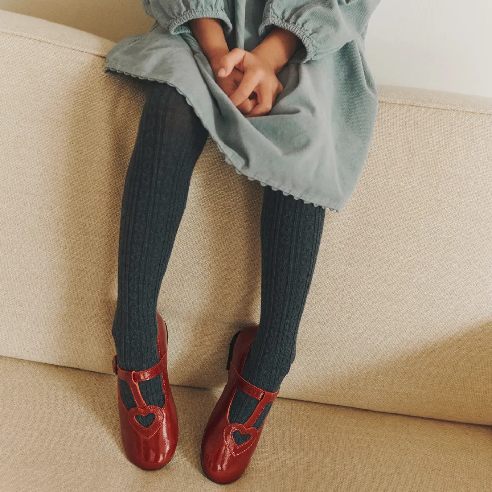 Angulus babies cuir cœur ajouré bride T enfant