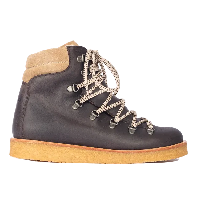 Angulus bottine d’hiver laine lacets cuir