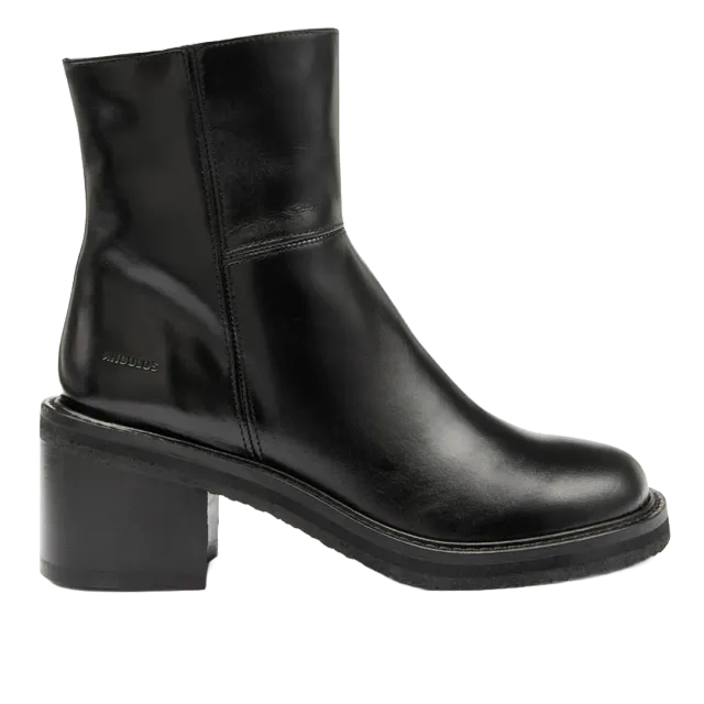 Angulus bottine cuir talon bloc graphique 6 cm