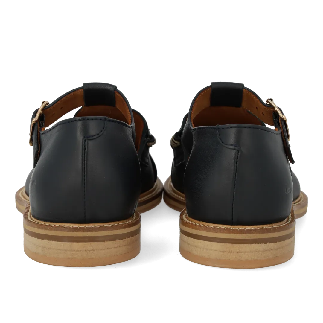 Angulus Penny mocassins cuir boucle dorée