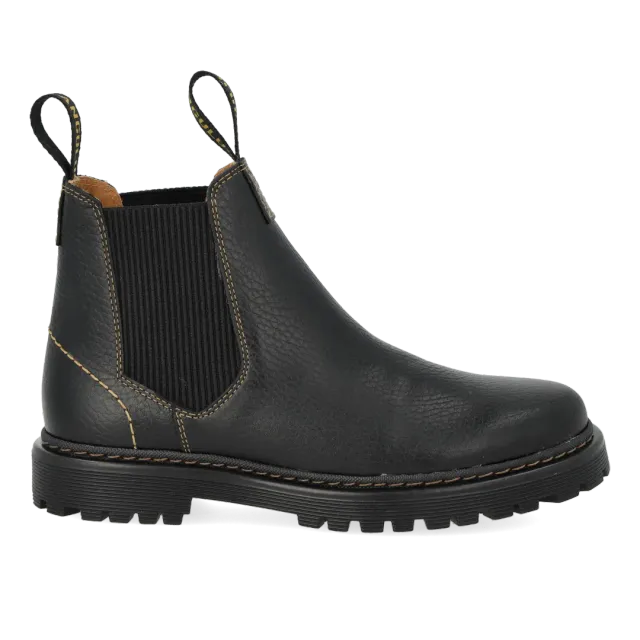 Angulus Chelsea bottine enfant élastique cuir surpiqûres