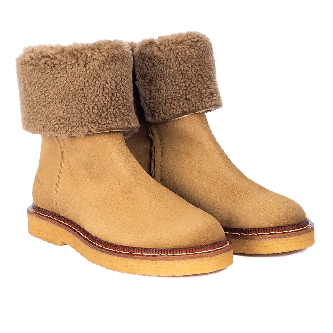 Angulus Bottine Suède Doublure Agneau Zip